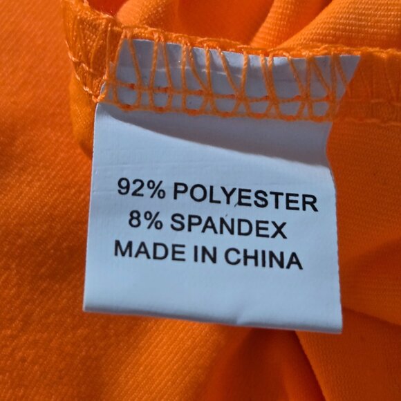 NWOT | Neon Orange Fishnet Crop Top & Tank Set | Festival Rave Wear | Size M - Picture 5 of 6